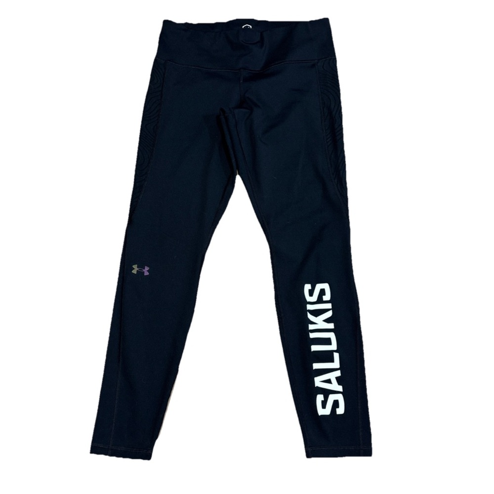 Souther Illinois Salukis Women’s Under Armour Leggings Size Large Black